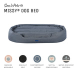 Missy®  Extra Large  Navy Blue Round Dog Bed