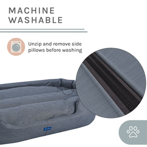 Missy®  Extra Large  Navy Blue Round Dog Bed