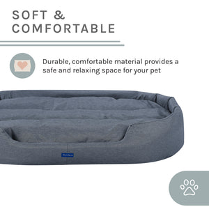 Missy®  Extra Large  Navy Blue Round Dog Bed