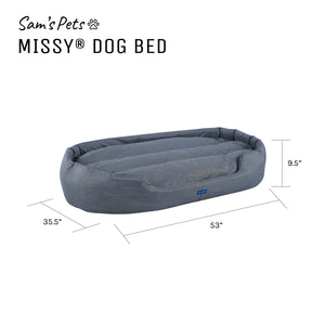 Missy®  Extra Large  Navy Blue Round Dog Bed