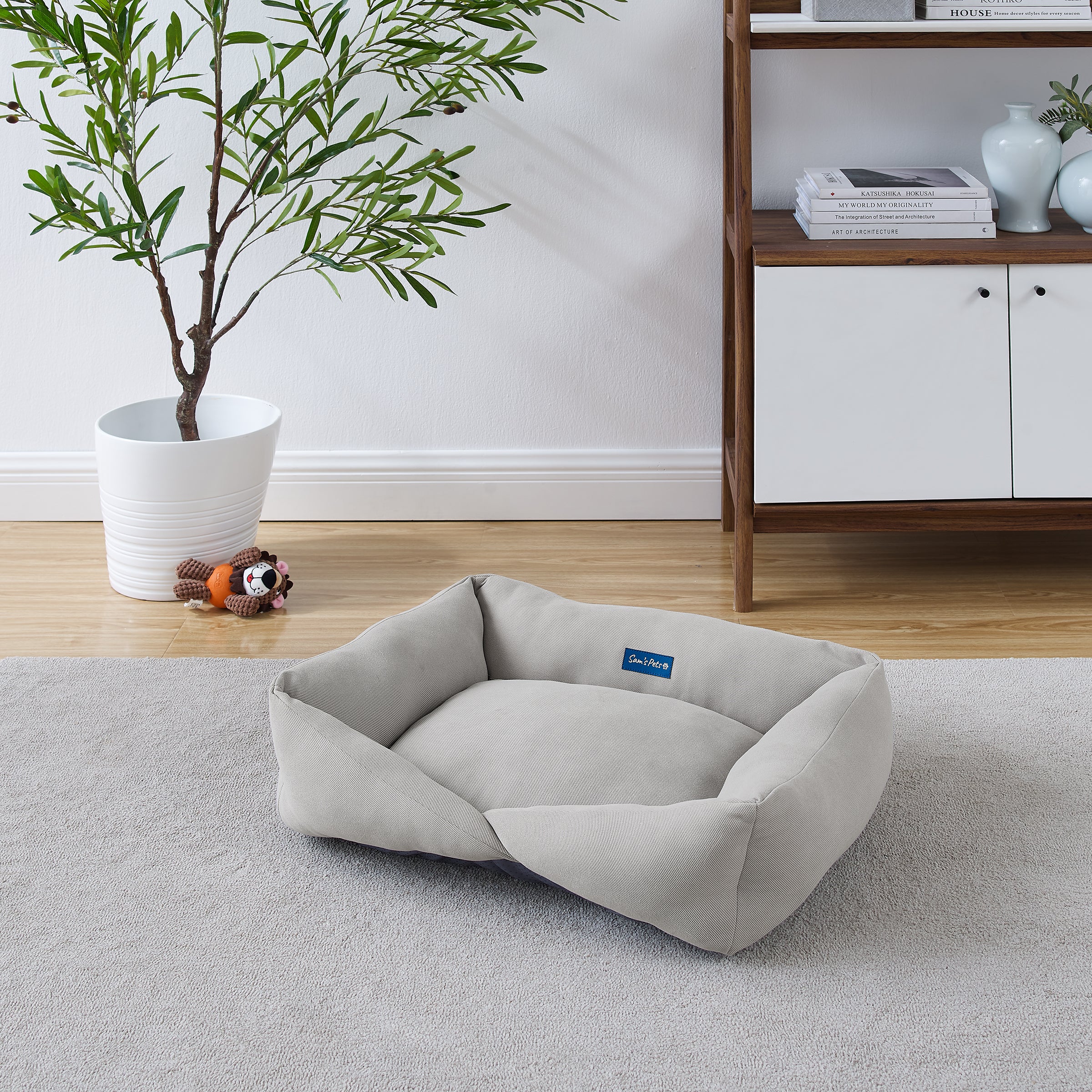 Ellie Medium Gray Dog Bed