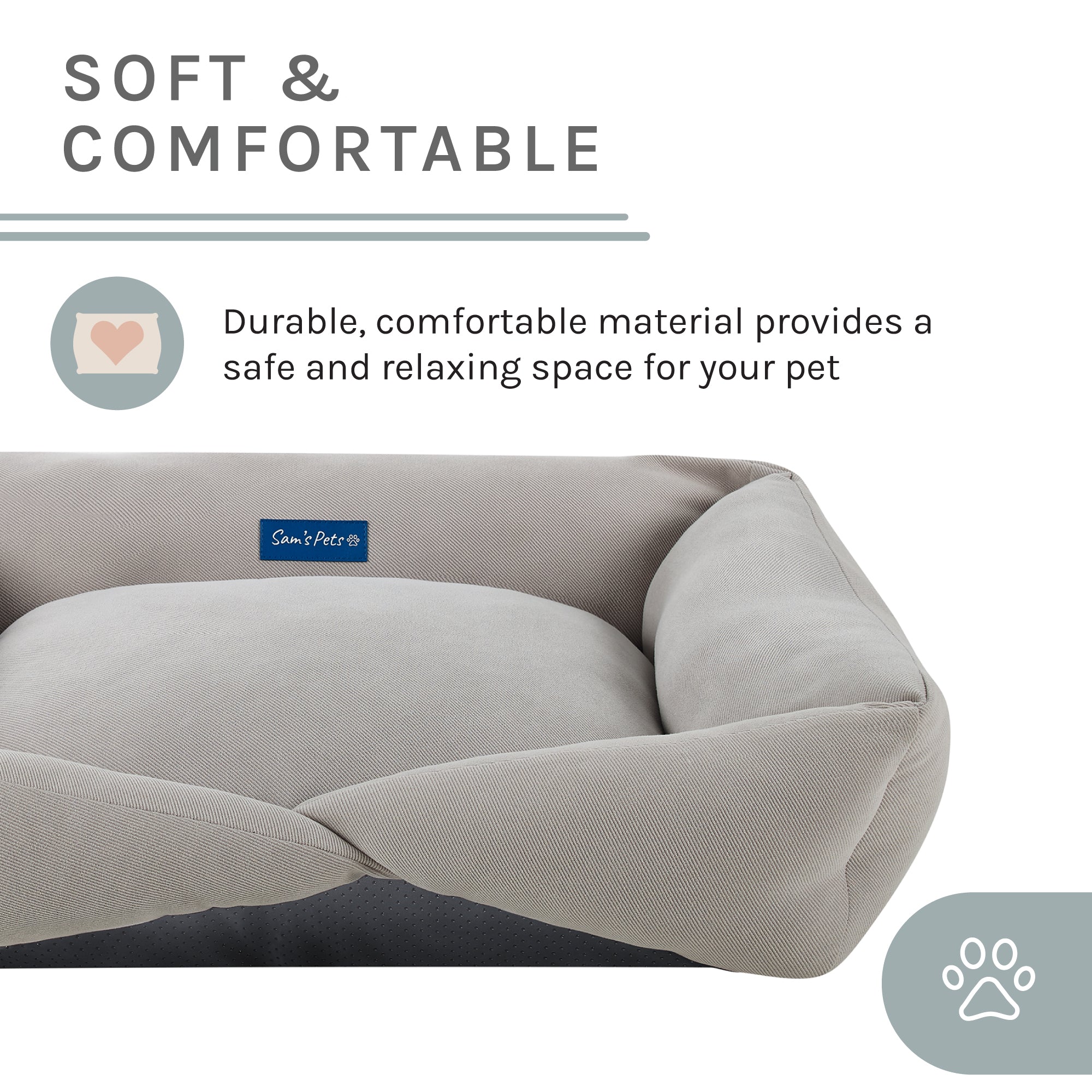 Ellie Medium Gray Dog Bed