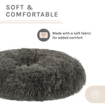 Kuai Cat Bed Bent Wood Faux Fur Small Dark Brown