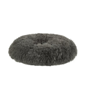 Kuai Dog Bed Bent Wood Faux Fur Small Dark Brown