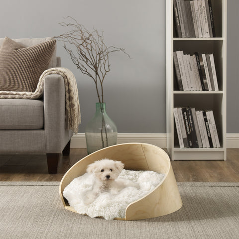 Sam's Pets Missy Medium Gray Round Dog Bed