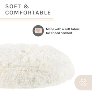 Kuai Dog Bed Bent Wood Faux Fur Small Light Brown