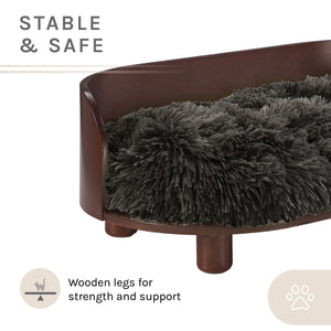 Kuai Cat Bed Bent Wood Medium Dark Brown