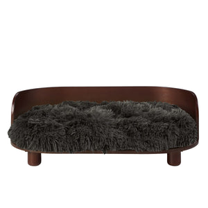 Kuai Cat Bed Bent Wood Medium Dark Brown