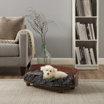 Kuai Dog Bed Bent Wood Medium Dark Brown