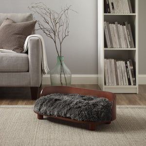 Kuai Dog/Cat Bed Bent Wood Medium Dark Brown
