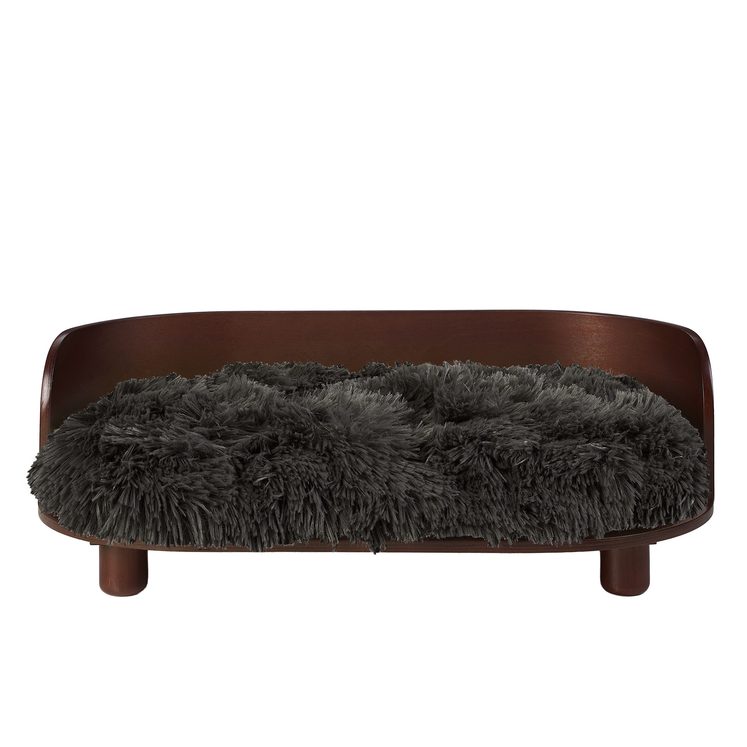 Kuai Dog Bed Bent Wood Medium Dark Brown