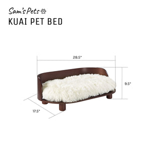 Kuai Cat Bed Bent Wood Medium Dark Brown