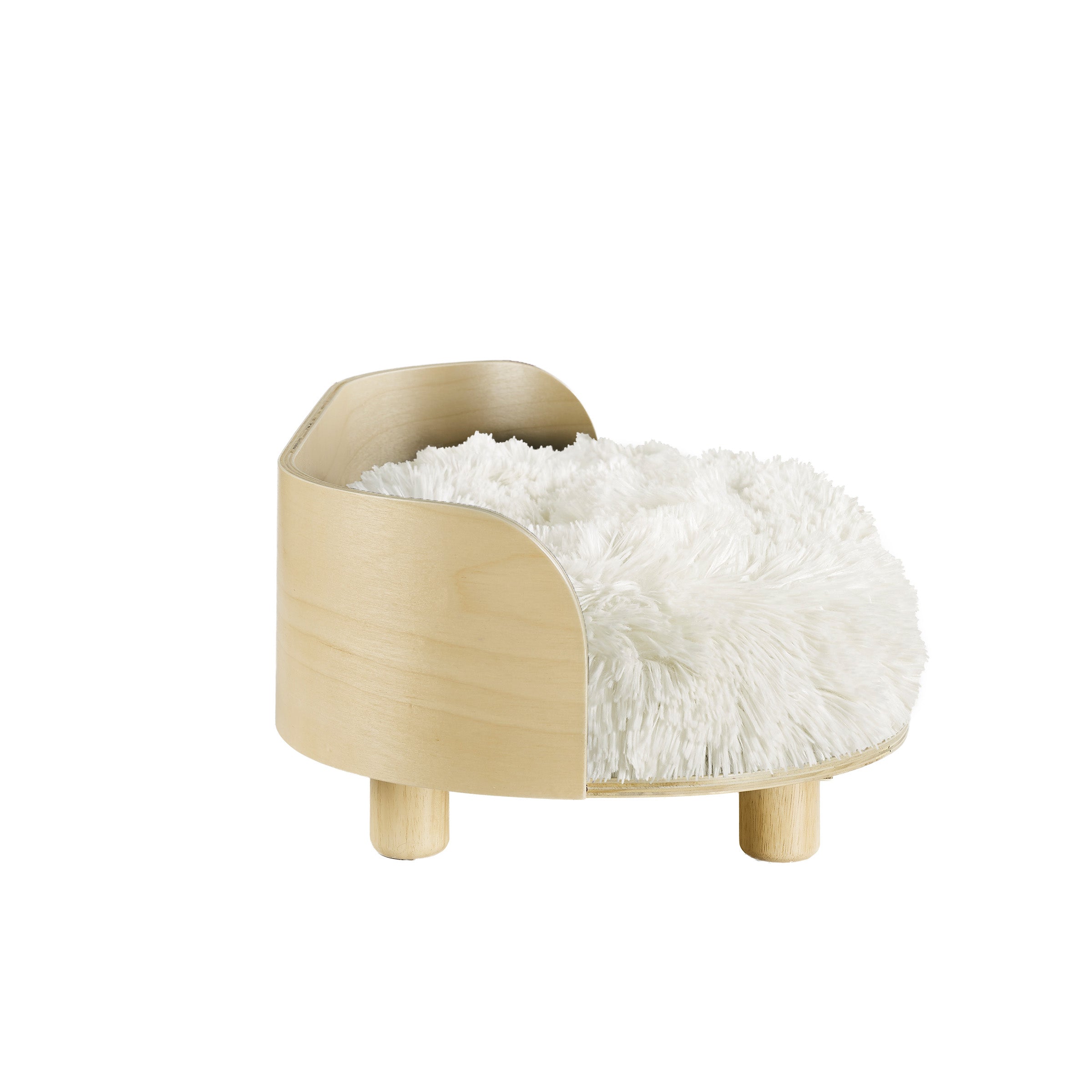 Kuai Cat Bed Bent Wood Medium Light Brown