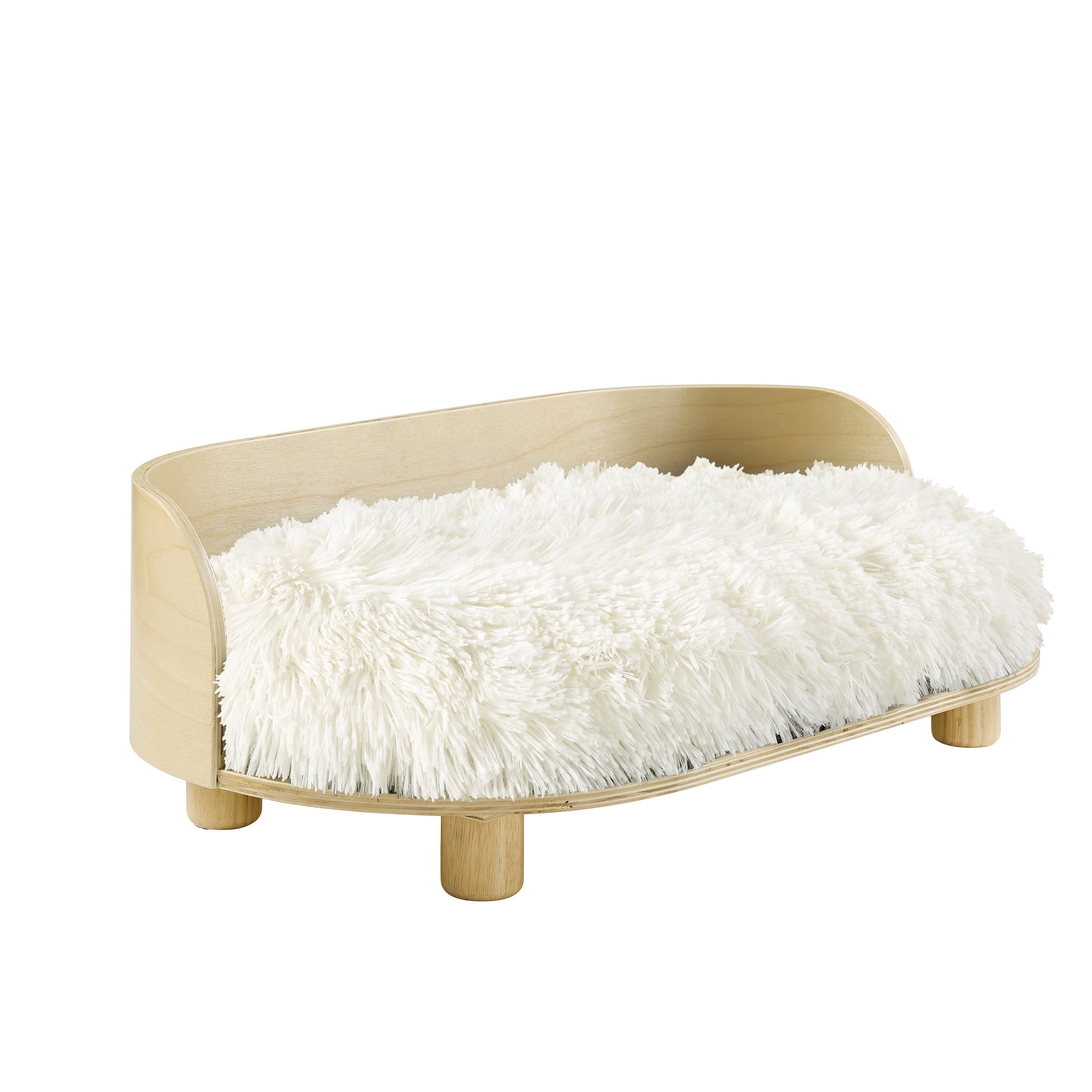 Kuai Dog Bed Bent Wood Medium Light Brown