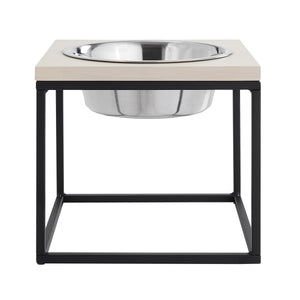 Dan Single Wood and Stainless steel Pet Bowl